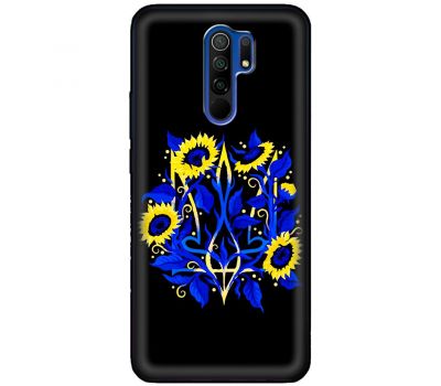 Чохол для Xiaomi Redmi 9 MixCase патріотичні герб соняшники