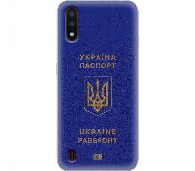 Чохол для Samsung Galaxy A01 (A015) MixCase патріотичні Україна паспорт