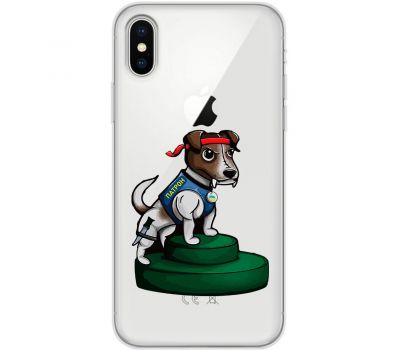 Чохол для iPhone X / Xs MixCase Патрон Рембо