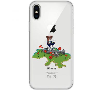 Чохол для iPhone X / Xs MixCase Патрон захисник України