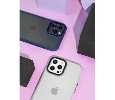 Чохол для iPhone 13 Pro Shadow Matte Metal Buttons білий 3035946