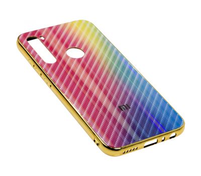 Чохол для Xiaomi Redmi Note 8 Carbon Gradient Hologram рожевий 3035776