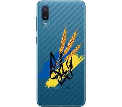 Чохол для Samsung Galaxy A02 (A022) MixCase патріотичні військовий герб із колосками