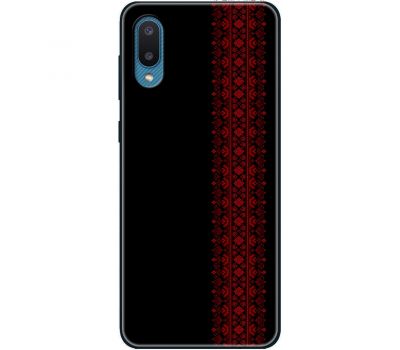 Чохол для Samsung Galaxy A02 (A022) MixCase патріотичні червоний колір вишиванки