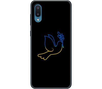 Чохол для Samsung Galaxy A02 (A022) MixCase патріотичні синє-жовтий голуб