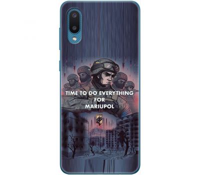 Чохол для Samsung Galaxy A02 (A022) MixCase патріотичні військовий захисники Азов