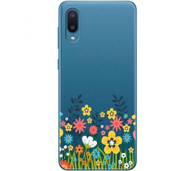 Чохол для Samsung Galaxy A02 (A022) Mixcase квіткове поле