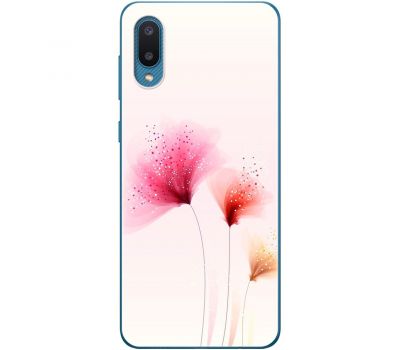 Чохол для Samsung Galaxy A02 (A022) Mixcase квіти три чарівні квітки