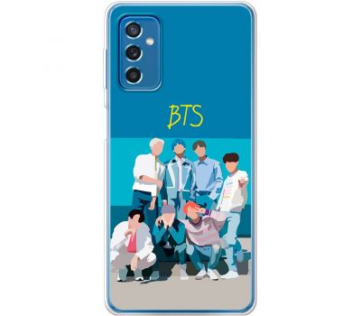 Чохол для Samsung Galaxy M52 (M526) MixCase BTS на блакитному