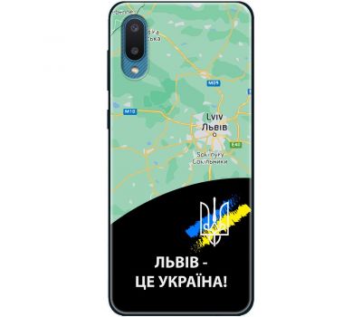 Чохол для Samsung Galaxy A02 (A022) MixCase патріотичні Львів це Україна