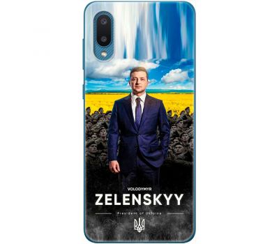 Чохол для Samsung Galaxy A02 (A022) MixCase патріотичні president of Ukraine