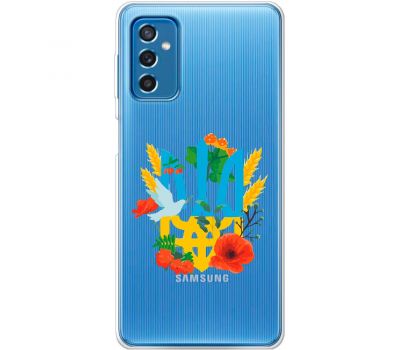 Чохол для Samsung Galaxy M52 (M526) MixCase патріотичні герб у квітах