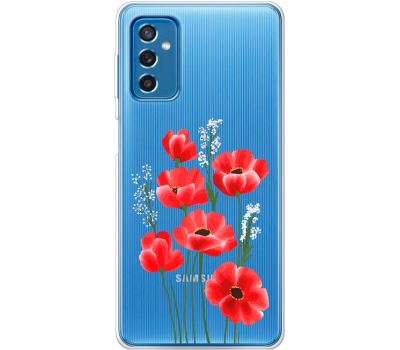 Чохол для Samsung Galaxy M52 (M526) Mixcase квіти маки в польових травах
