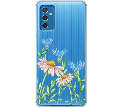 Чохол для Samsung Galaxy M52 (M526) Mixcase квіти волошки та ромашки