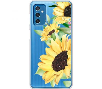 Чохол для Samsung Galaxy M52 (M526) Mixcase квіти великі соняшники