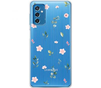 Чохол для Samsung Galaxy M52 (M526) Mixcase квіти патерн квіти гілки евкаліпт