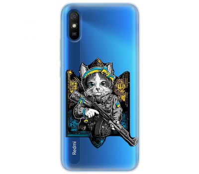 Чохол для Xiaomi Redmi 9A MixCase патріотичні кіт захисник