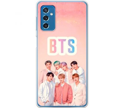 Чохол для Samsung Galaxy M52 (M526) MixCase BTS на рожевому