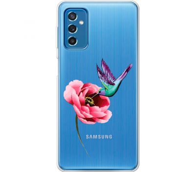 Чохол для Samsung Galaxy M52 (M526) Mixcase квіти колібрі в півоні