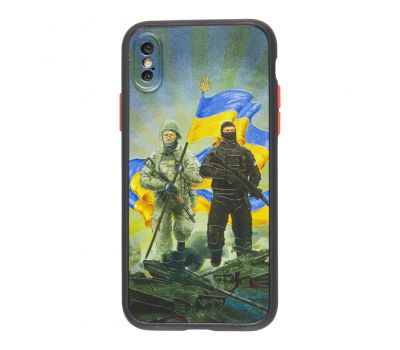 Чохол для iPhone X / Xs WAVE Ukraine Shadow Matte to victory