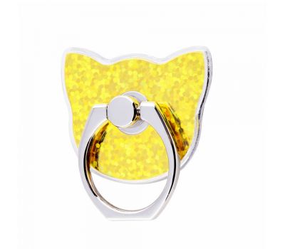 Кільце тримач Gold Crown Shining Kitty yellow