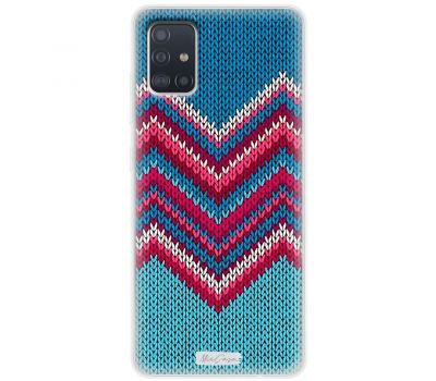 Чохол для Samsung Galaxy A51 (A515) MixCase новий рік в'язаний візерунок