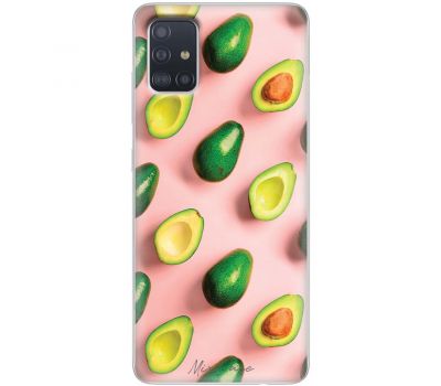 Чохол для Samsung Galaxy A51 (A515) Mixcase авокадо на рожевому