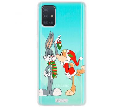 Чохол для Samsung Galaxy A51 (A515) MixCase новий рік зайці