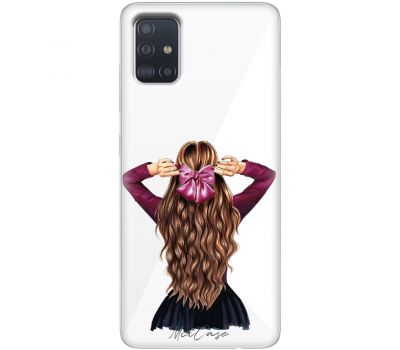 Чохол для Samsung Galaxy A51 (A515) Mixcase дівчина з бантом