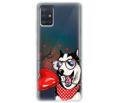 Чохол для Samsung A51 (A515) MixCase день закоханих закоханий собака