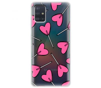 Чохол для Samsung A51 (A515) MixCase день закоханих цукерка серце