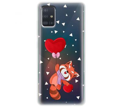 Чохол для Samsung A51 (A515) MixCase день закоханих єнот та кулька