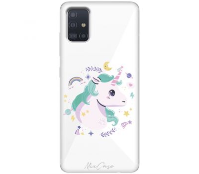 Чохол для Samsung Galaxy A51 (A515) Mixcase веселий єдиноріг