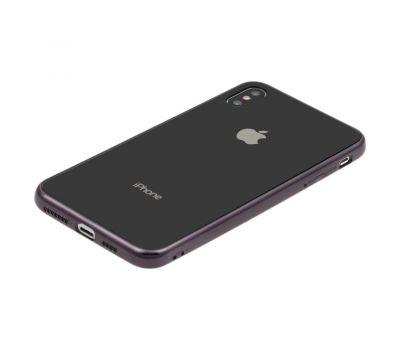 Чохол для iPhone Xs Max glass чорний 3040635