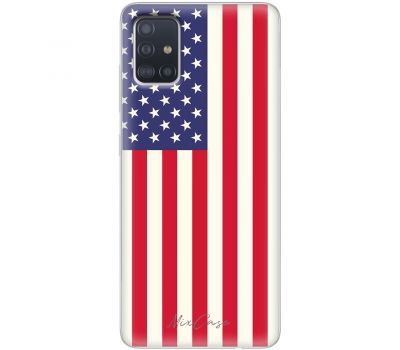 Чохол для Samsung Galaxy A51 (A515) Mixcase прапор Америки дизайн 1