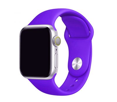 Ремінець для Apple Watch 38/40mm 110mm Silicone One-Piece фіолетовий