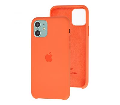 Чохол Silicone для iPhone 11 Premium case помаранчевий