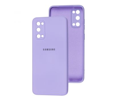 Чохол для Samsung Galaxy S20 (G980) Square camera full фіолетовий / light purple