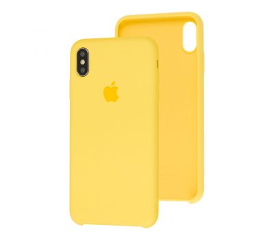 Чохол silicone для iPhone Xs Max case canary yellow