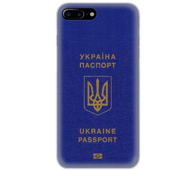 Чохол для iPhone 7 Plus / 8 Plus MixCase патріотичні Україна паспорт
