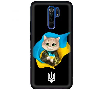 Чохол для Xiaomi Redmi 9 MixCase патріотичні котик зелені очі