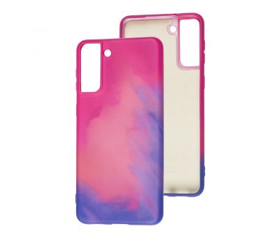 Чохол для Samsung Galaxy S21+ (G996) Wave Watercolor pink / purple