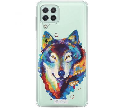 Чохол для Samsung Galaxy A22 (A225) / M32 (M325) Mixcase кольоровий вовк