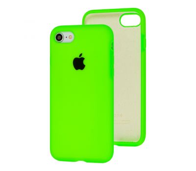 Чохол для iPhone 7 / 8 Silicone Full салатовий / neon green