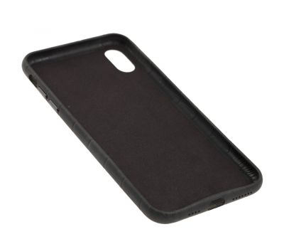 Чохол для iPhone Xs Max Leather croco full black 3053463