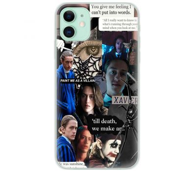 Чохол для iPhone 12 Mixcase Венздей колаж Ксавьє готика