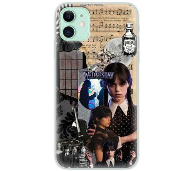 Чохол для iPhone 12 Mixcase Венздей колаж віолончель