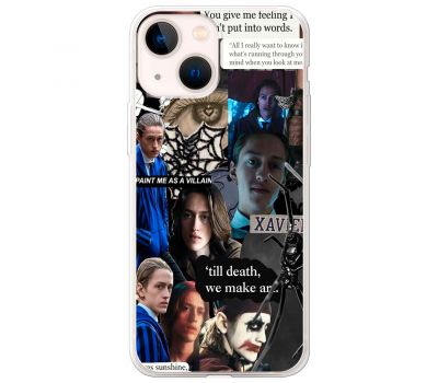 Чохол для iPhone 14 Mixcase Венздей колаж Ксавьє готика