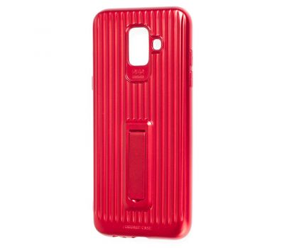 Чохол для Samsung Galaxy A6 2018 (A600) Luggage з підставкою червоний
