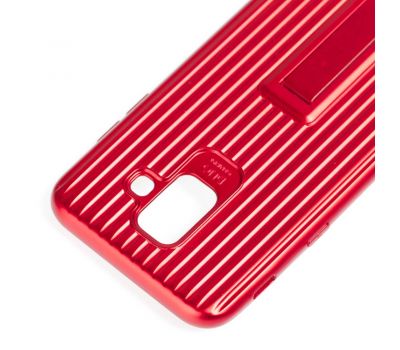 Чохол для Samsung Galaxy A6 2018 (A600) Luggage з підставкою червоний 3055179